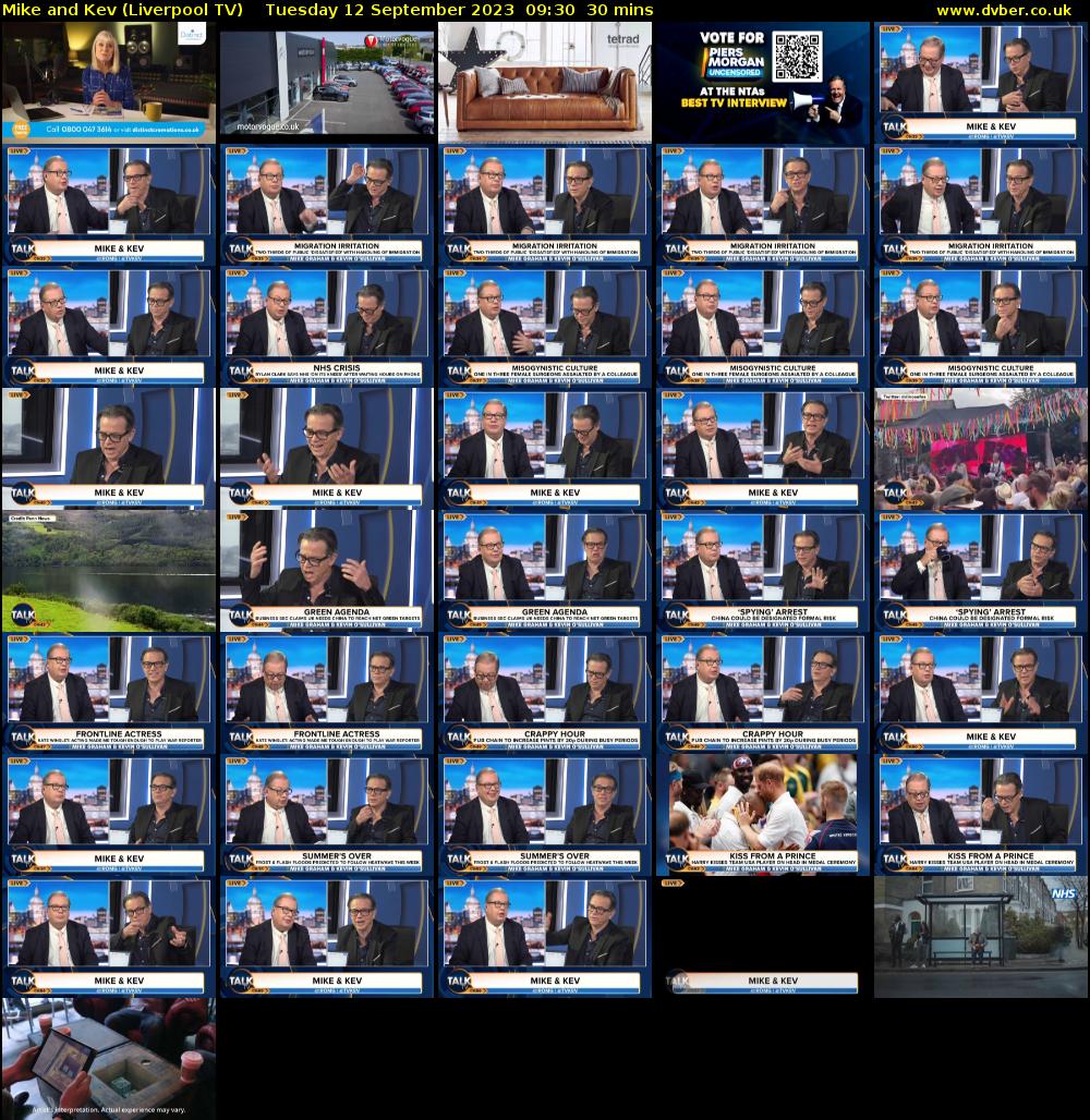 Mike and Kev (Liverpool TV) Tuesday 12 September 2023 09:30 - 10:00