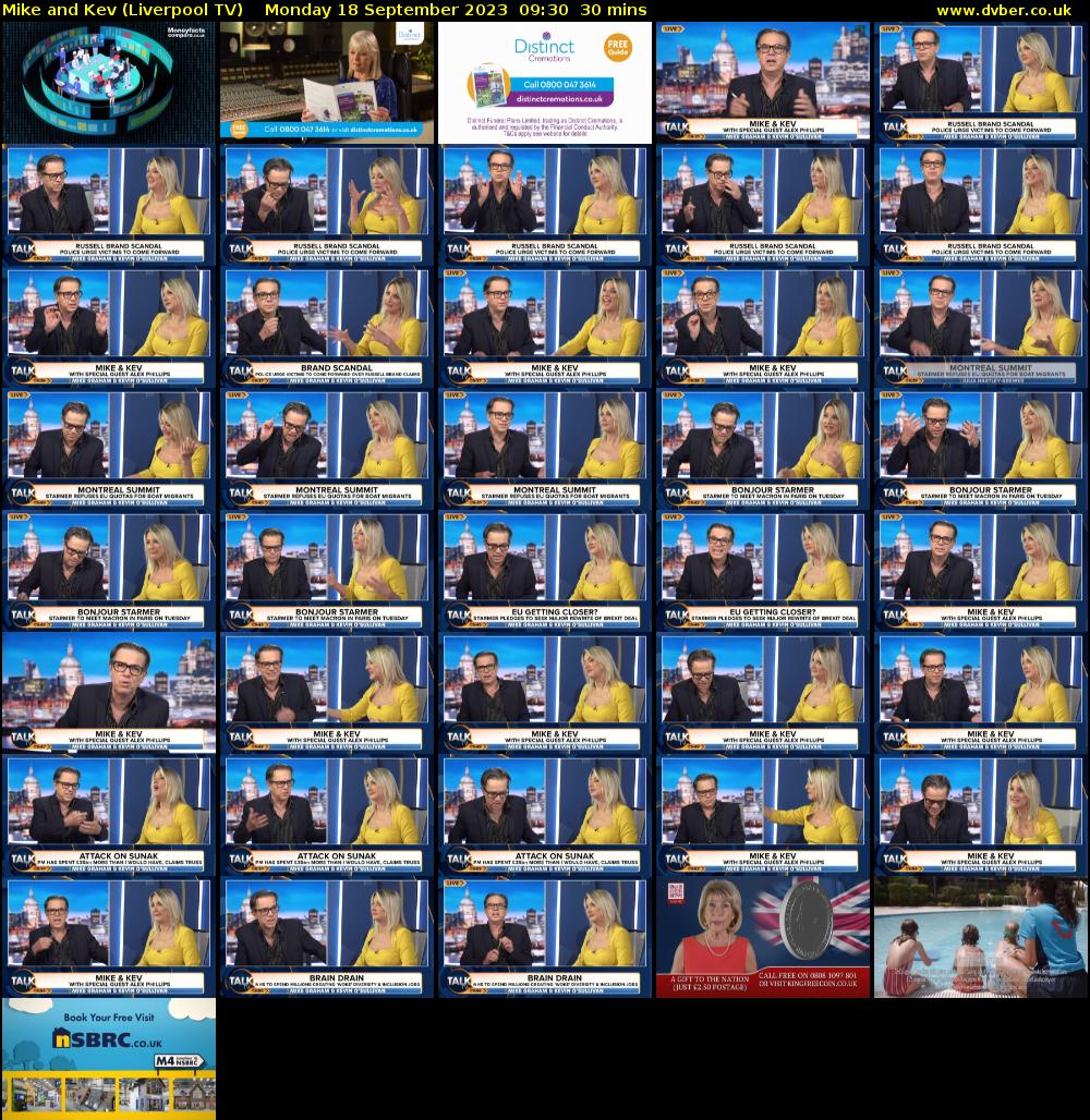 Mike and Kev (Liverpool TV) Monday 18 September 2023 09:30 - 10:00