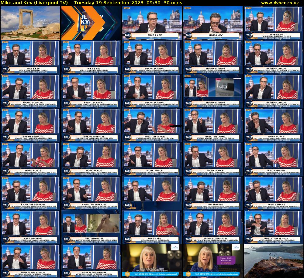 Mike and Kev (Liverpool TV) Tuesday 19 September 2023 09:30 - 10:00