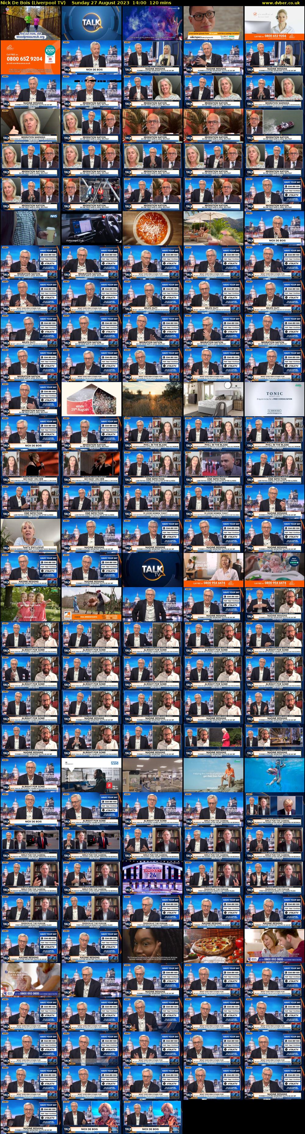 Nick De Bois (Liverpool TV) Sunday 27 August 2023 14:00 - 16:00