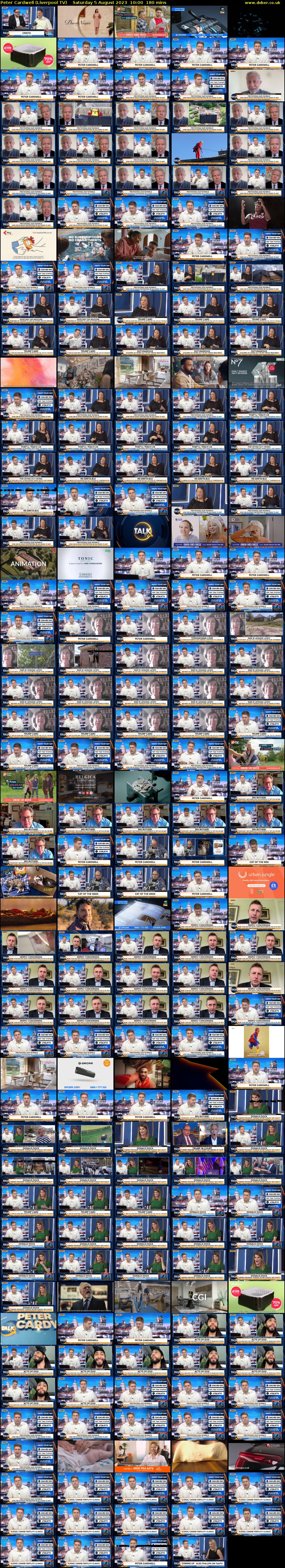 Peter Cardwell (Liverpool TV) Saturday 5 August 2023 10:00 - 13:00