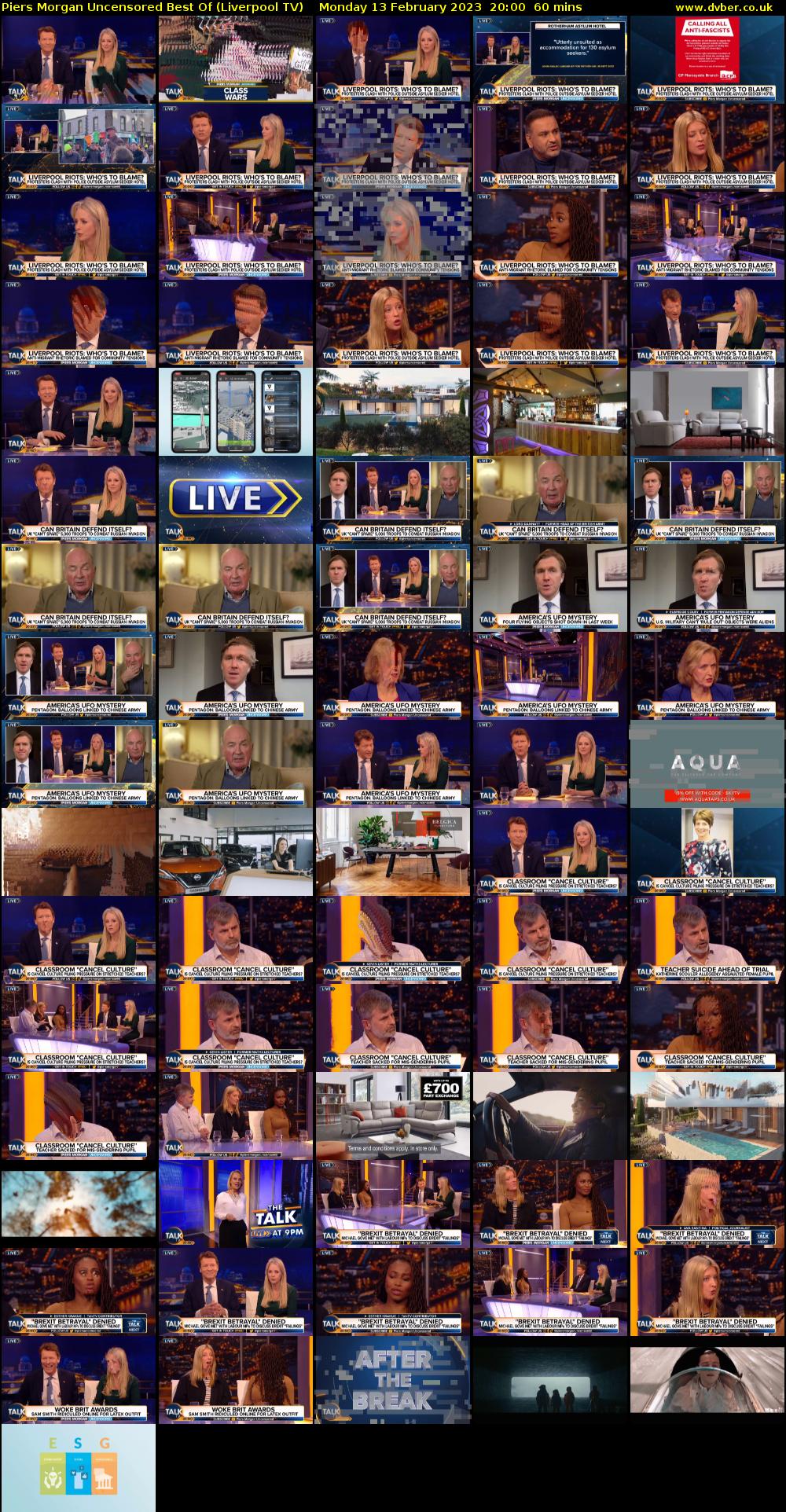 Piers Morgan Uncensored Best Of (Liverpool TV) Monday 13 February 2023 20:00 - 21:00