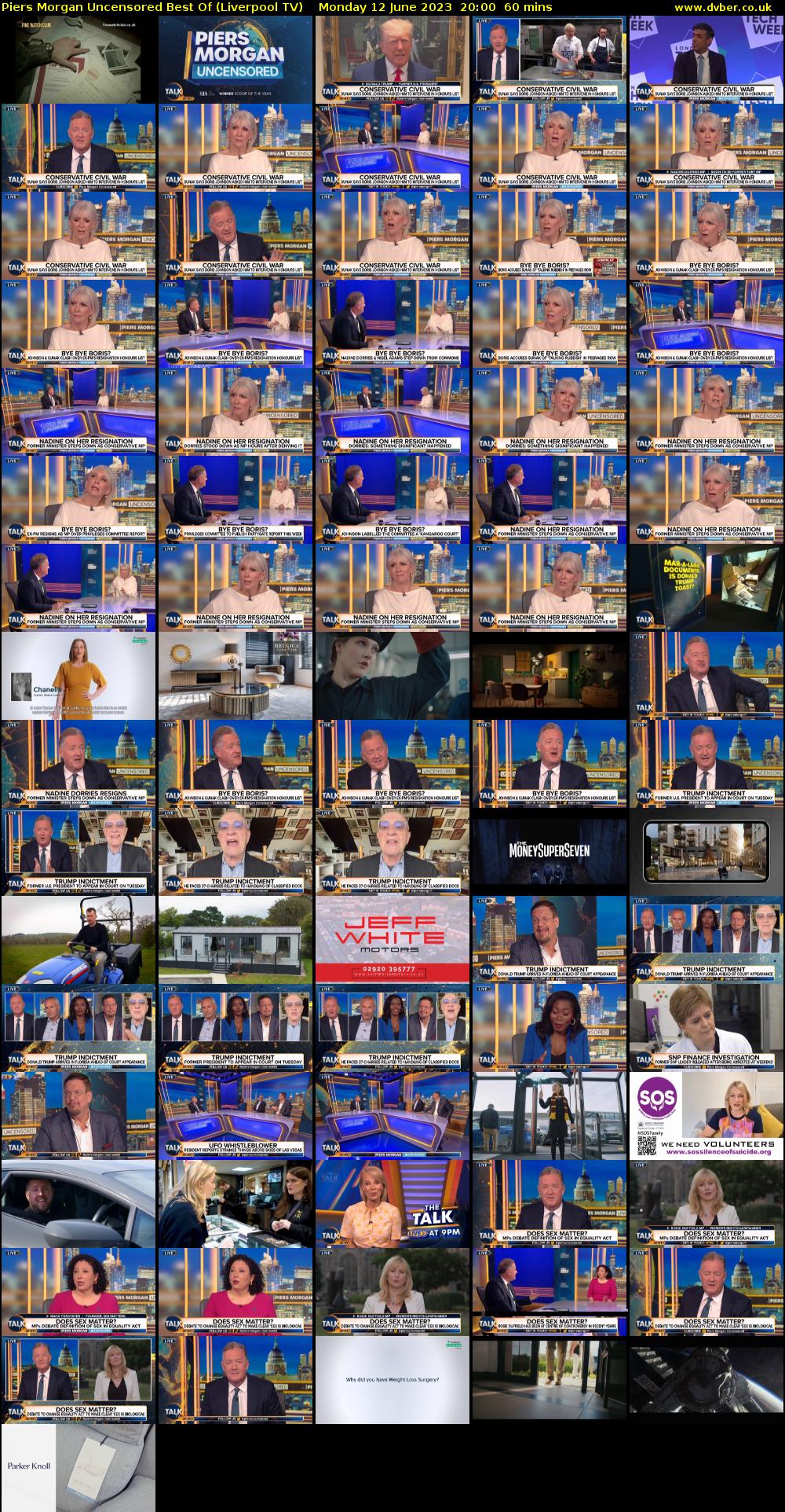 Piers Morgan Uncensored Best Of (Liverpool TV) Monday 12 June 2023 20:00 - 21:00