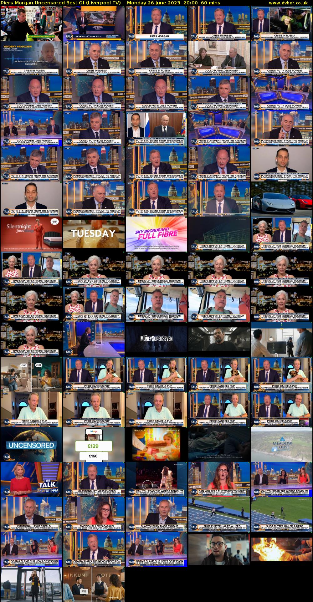 Piers Morgan Uncensored Best Of (Liverpool TV) Monday 26 June 2023 20:00 - 21:00