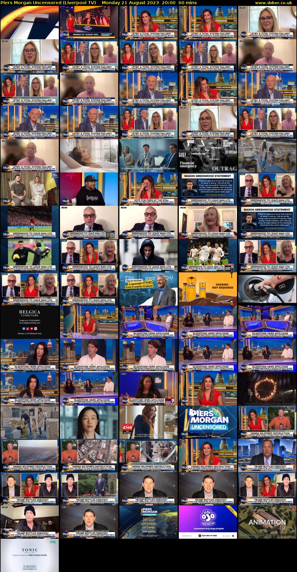 Piers Morgan Uncensored (Liverpool TV) Monday 21 August 2023 20:00 - 21:00