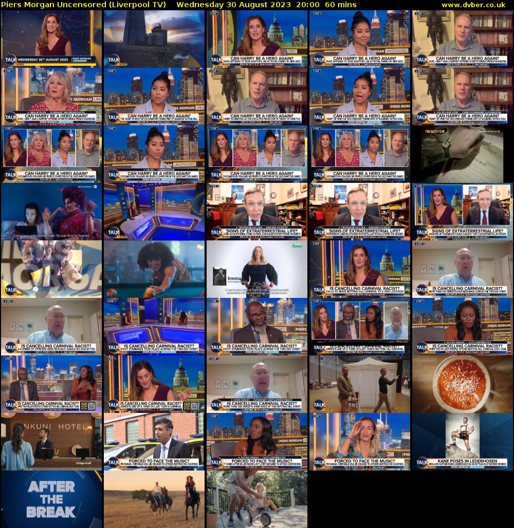 Piers Morgan Uncensored (Liverpool TV) Wednesday 30 August 2023 20:00 - 21:00