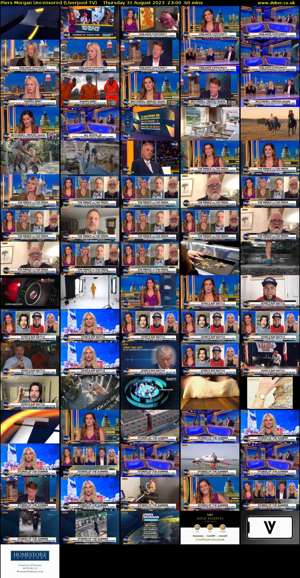Piers Morgan Uncensored (Liverpool TV) Thursday 31 August 2023 23:00 - 00:00