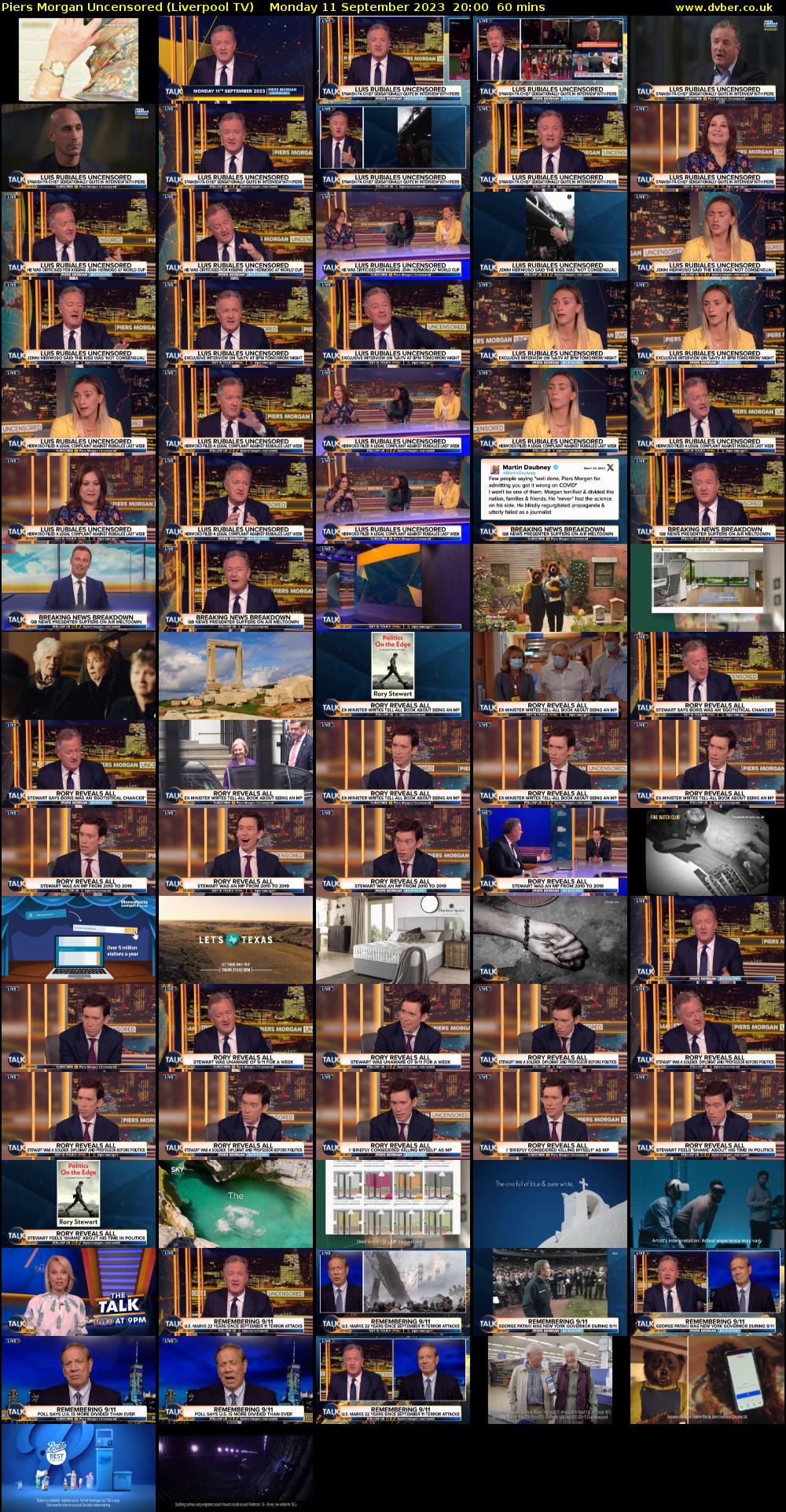 Piers Morgan Uncensored (Liverpool TV) Monday 11 September 2023 20:00 - 21:00