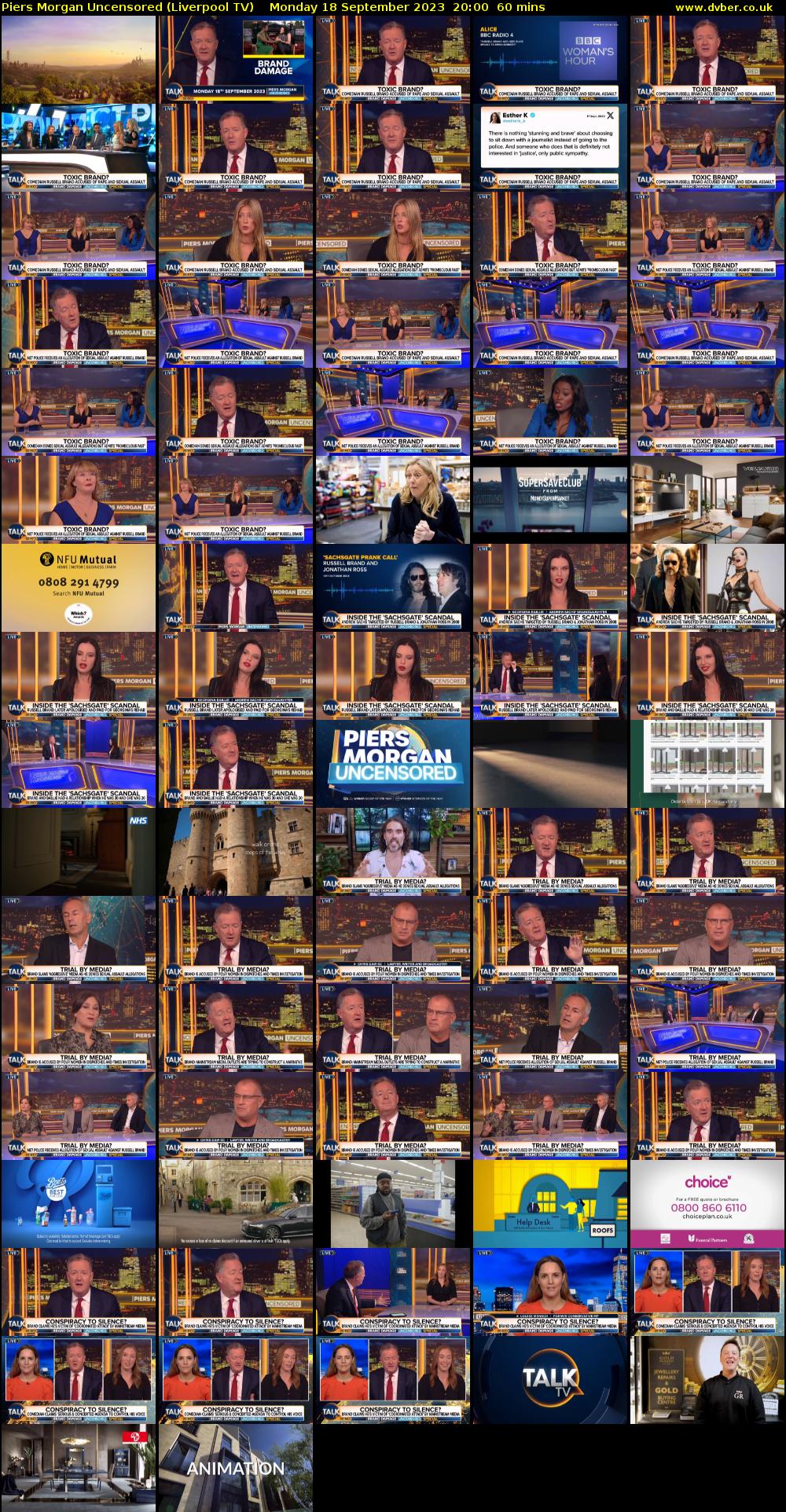 Piers Morgan Uncensored (Liverpool TV) Monday 18 September 2023 20:00 - 21:00