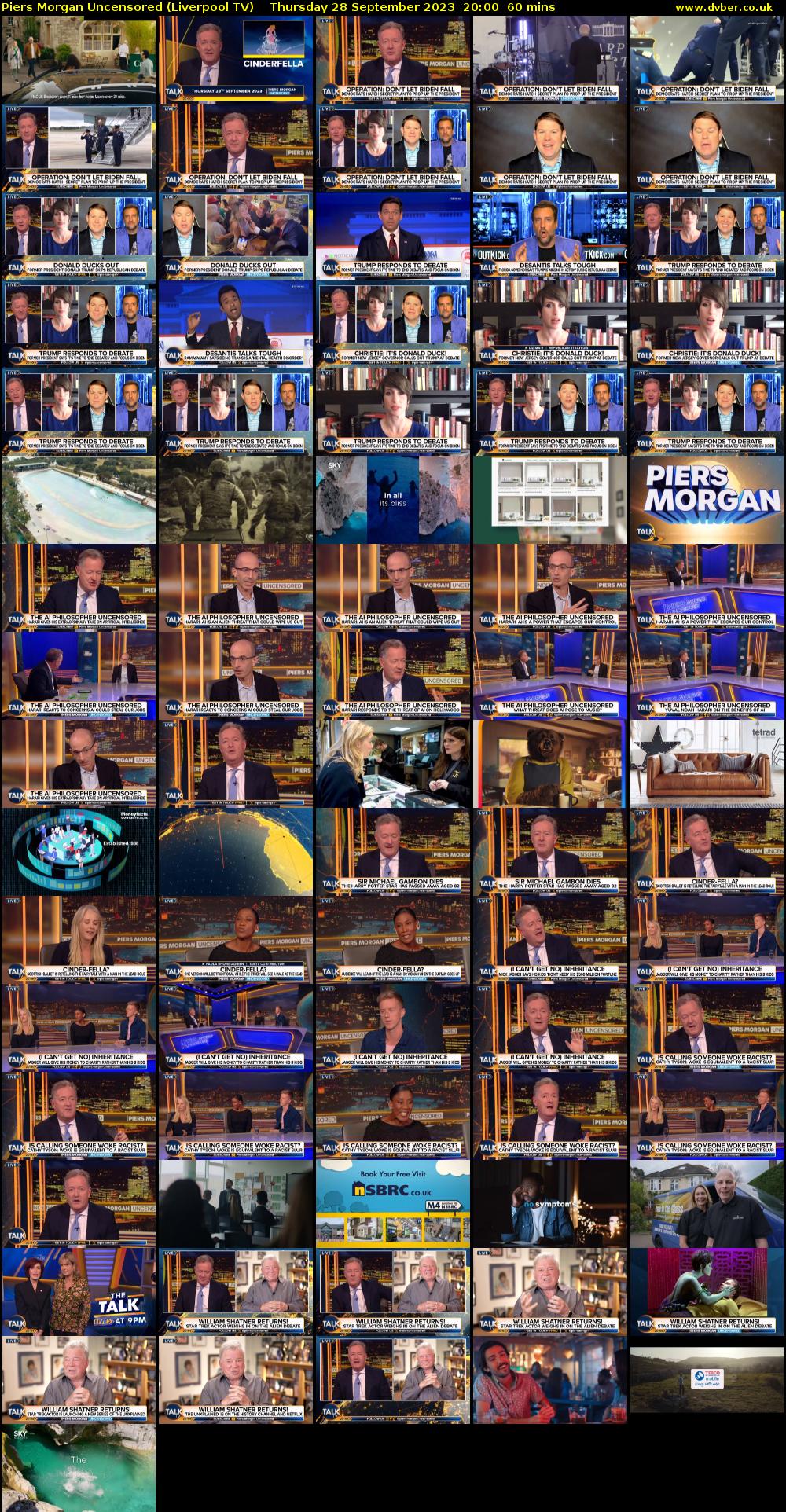 Piers Morgan Uncensored (Liverpool TV) Thursday 28 September 2023 20:00 - 21:00