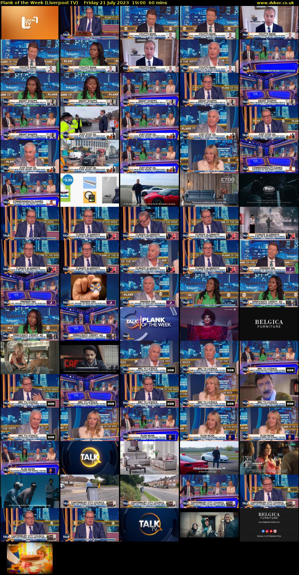 Plank of the Week (Liverpool TV) Friday 21 July 2023 19:00 - 20:00