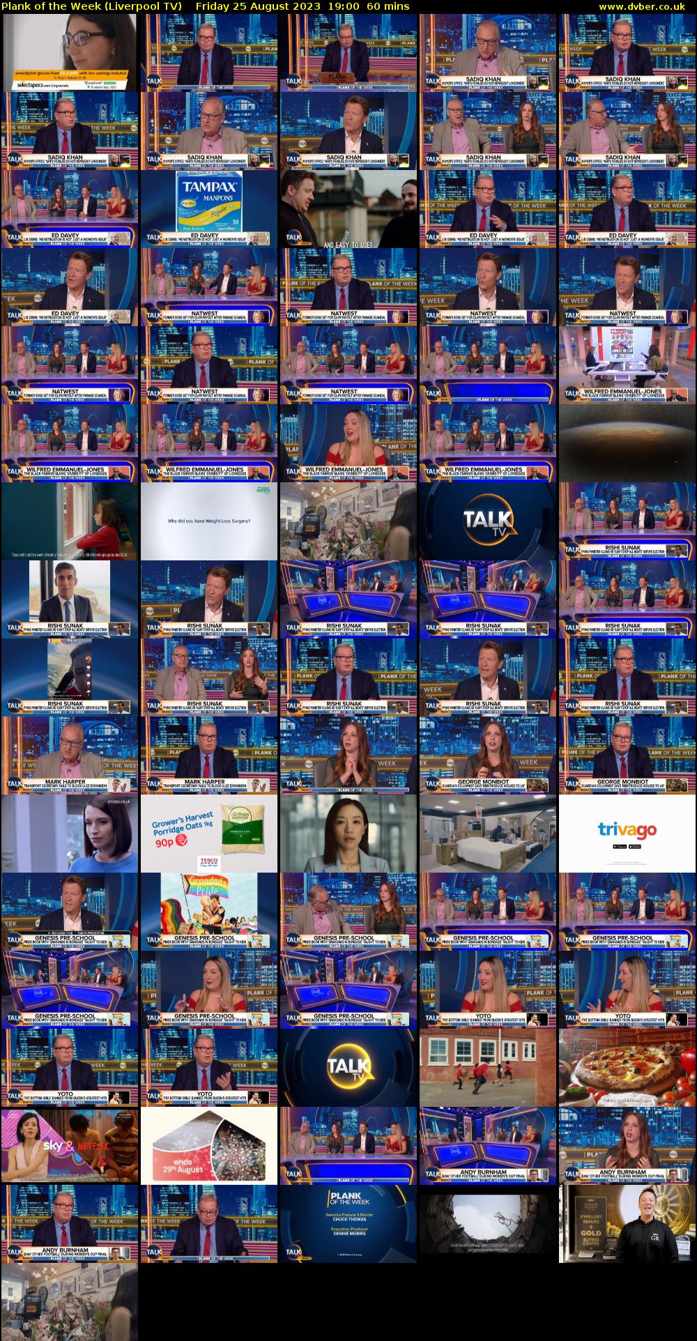 Plank of the Week (Liverpool TV) Friday 25 August 2023 19:00 - 20:00