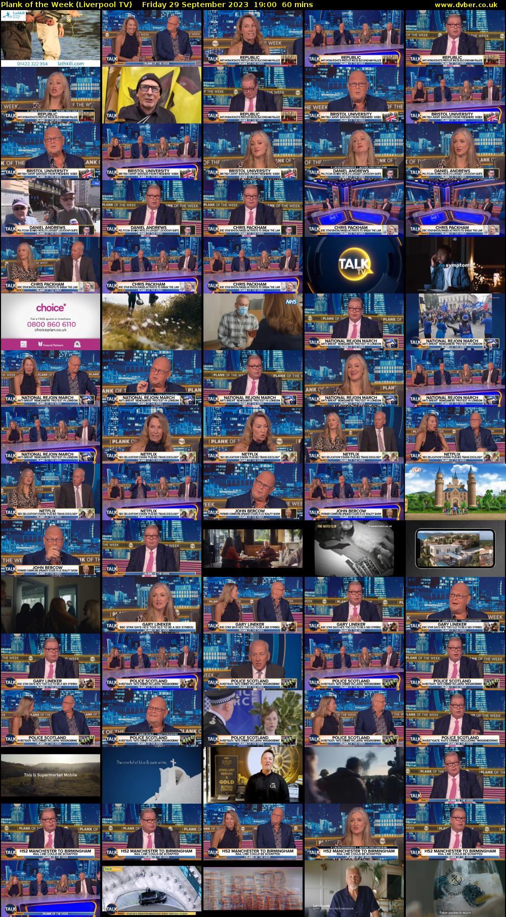 Plank of the Week (Liverpool TV) Friday 29 September 2023 19:00 - 20:00