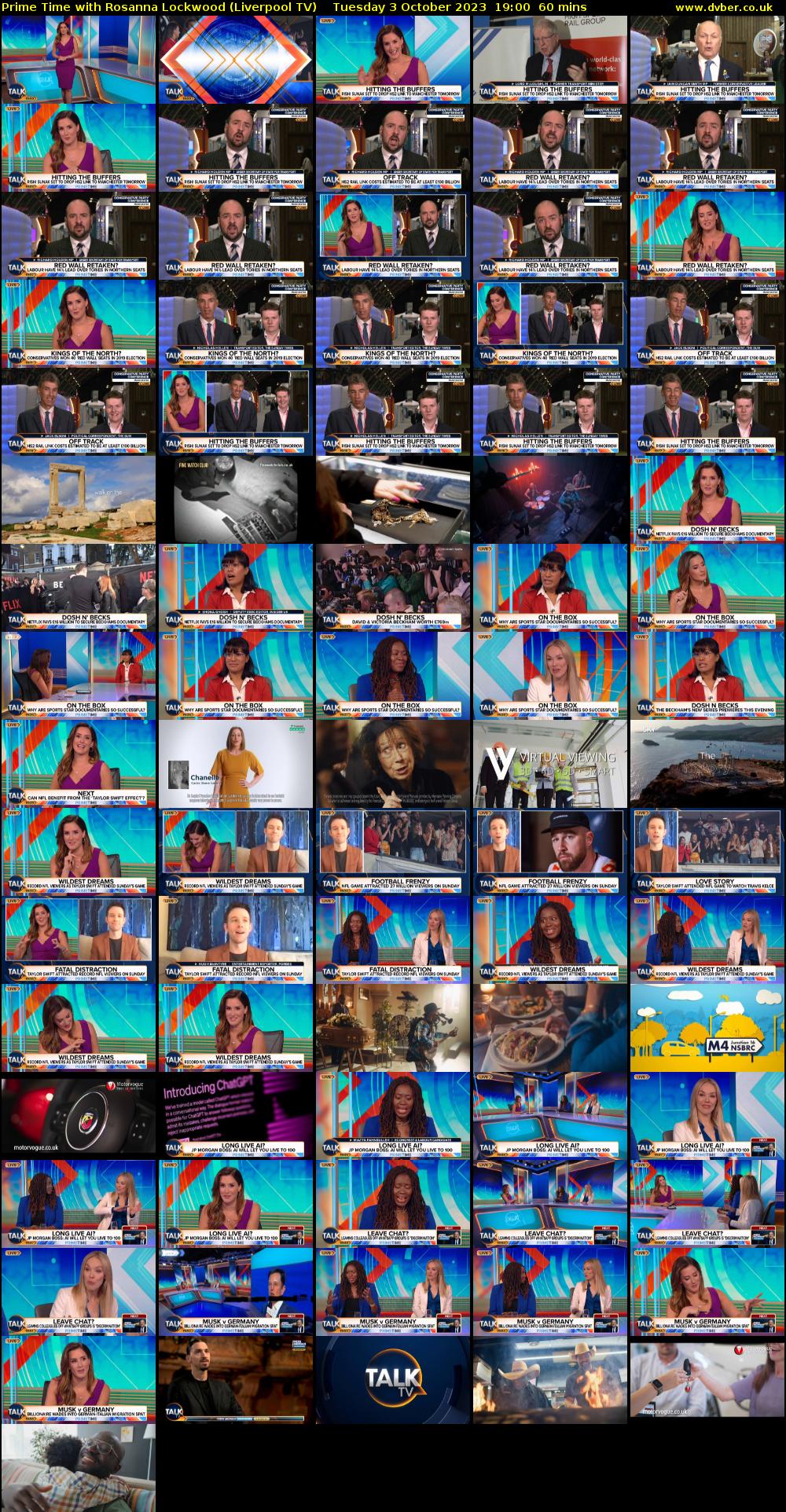 Prime Time with Rosanna Lockwood (Liverpool TV) Tuesday 3 October 2023 19:00 - 20:00