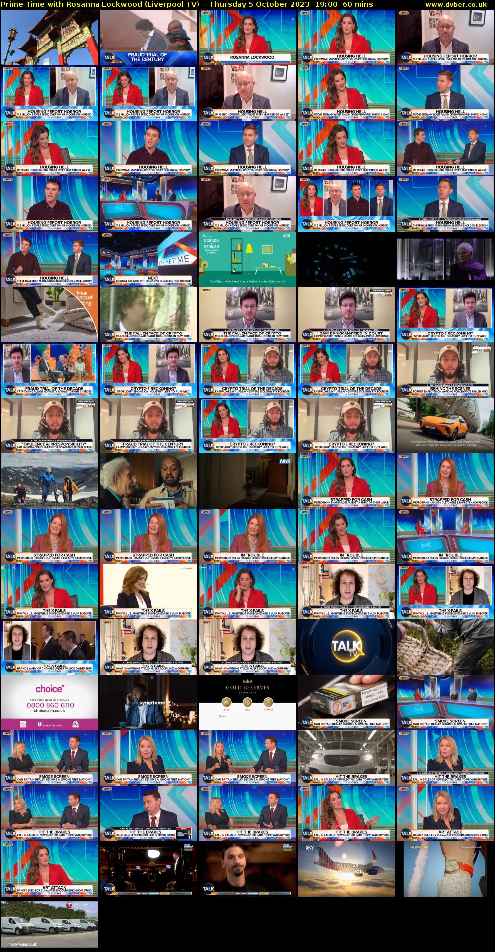 Prime Time with Rosanna Lockwood (Liverpool TV) Thursday 5 October 2023 19:00 - 20:00