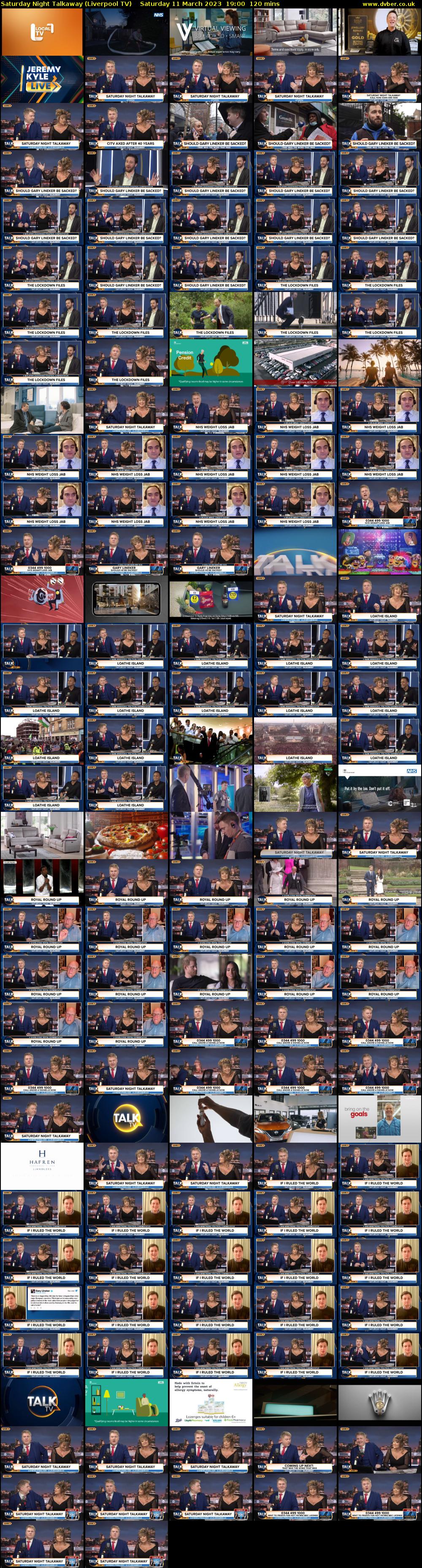 Saturday Night Talkaway (Liverpool TV) Saturday 11 March 2023 19:00 - 21:00