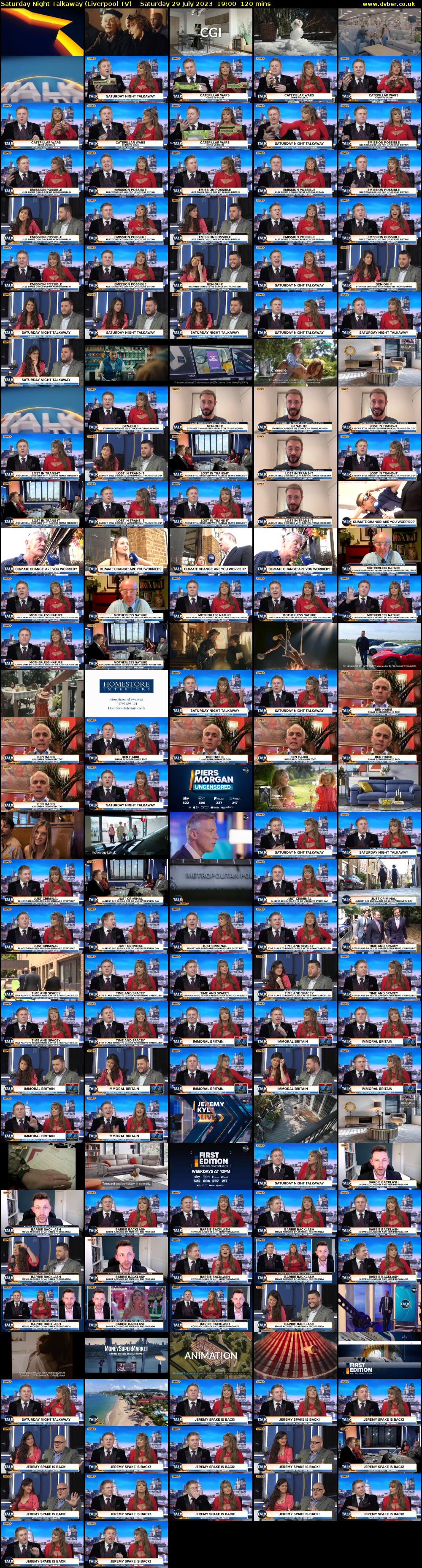 Saturday Night Talkaway (Liverpool TV) Saturday 29 July 2023 19:00 - 21:00