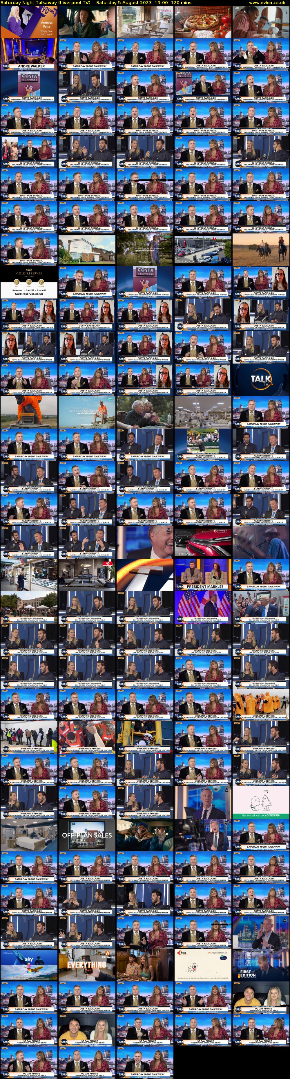 Saturday Night Talkaway (Liverpool TV) Saturday 5 August 2023 19:00 - 21:00