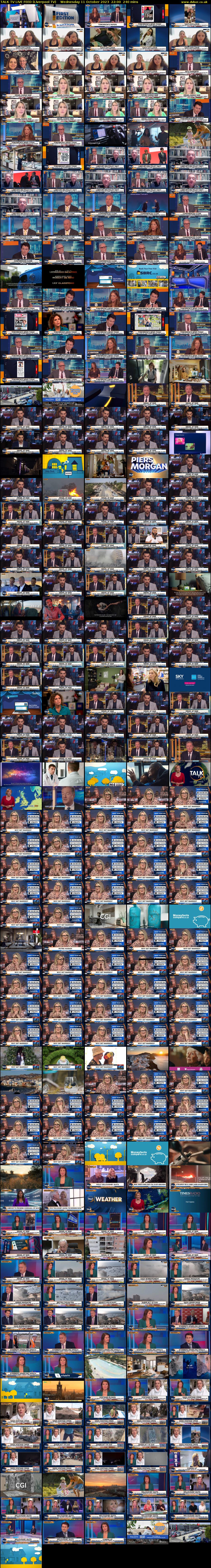 TALK TV LIVE FEED (Liverpool TV) Wednesday 11 October 2023 22:00 - 02:00