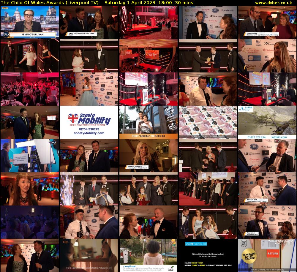 The Child Of Wales Awards (Liverpool TV) Saturday 1 April 2023 18:00 - 18:30