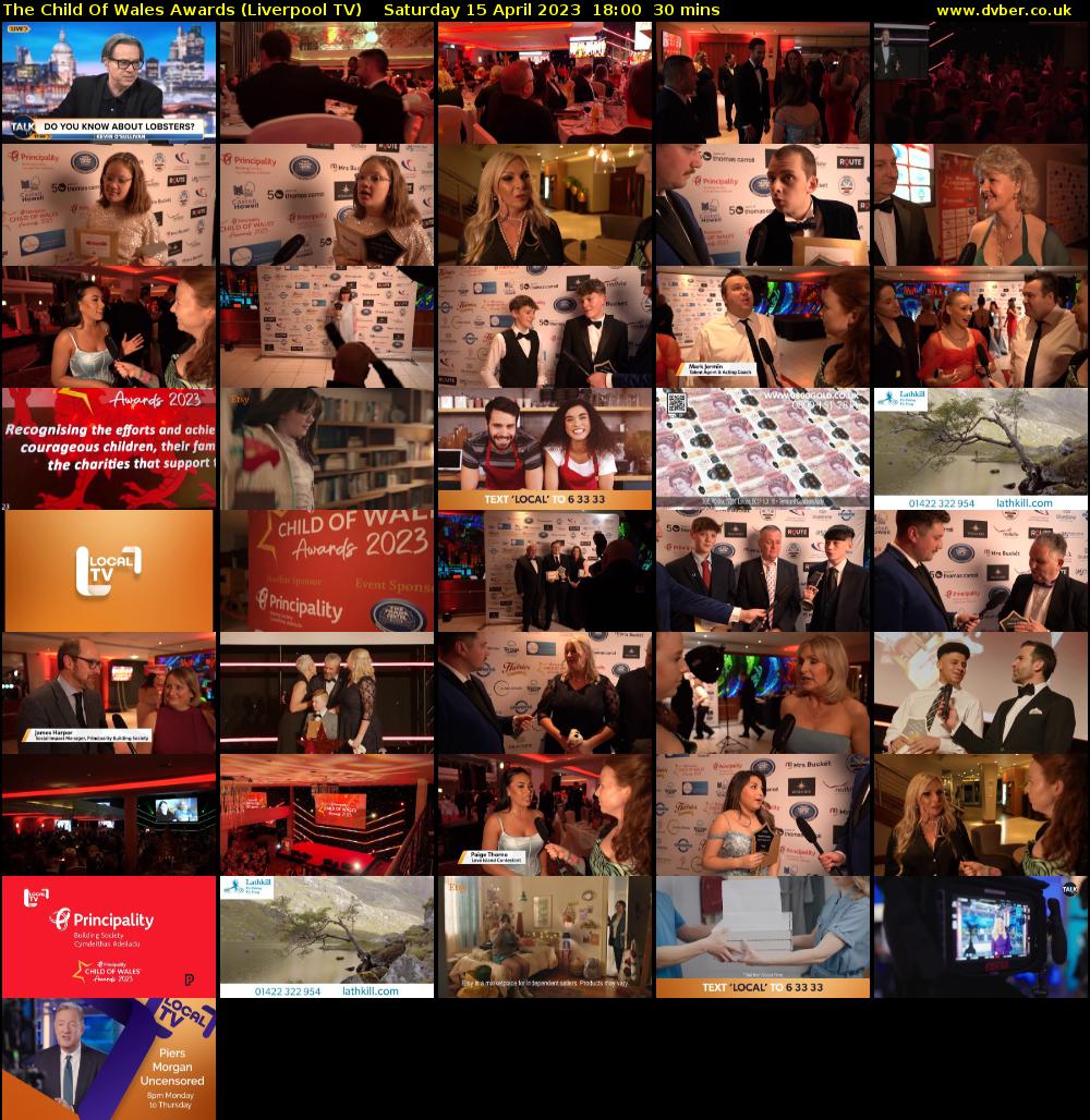 The Child Of Wales Awards (Liverpool TV) Saturday 15 April 2023 18:00 - 18:30
