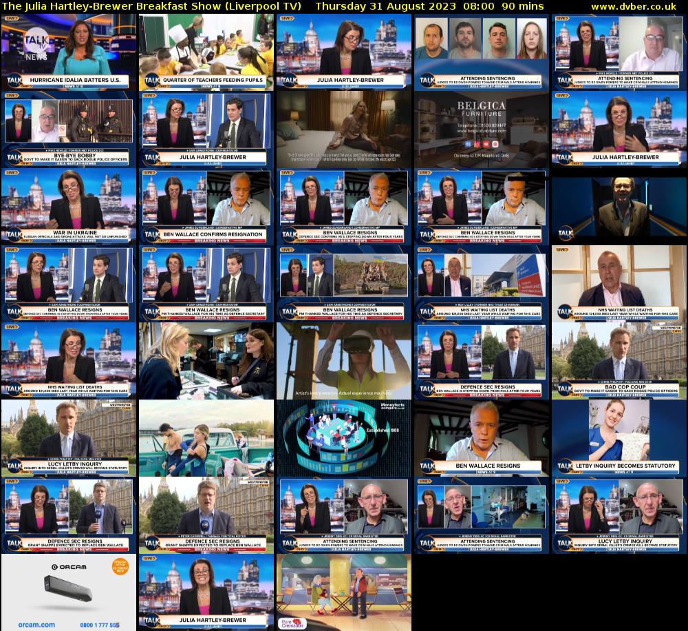 The Julia Hartley-Brewer Breakfast Show (Liverpool TV) Thursday 31 August 2023 08:00 - 09:30