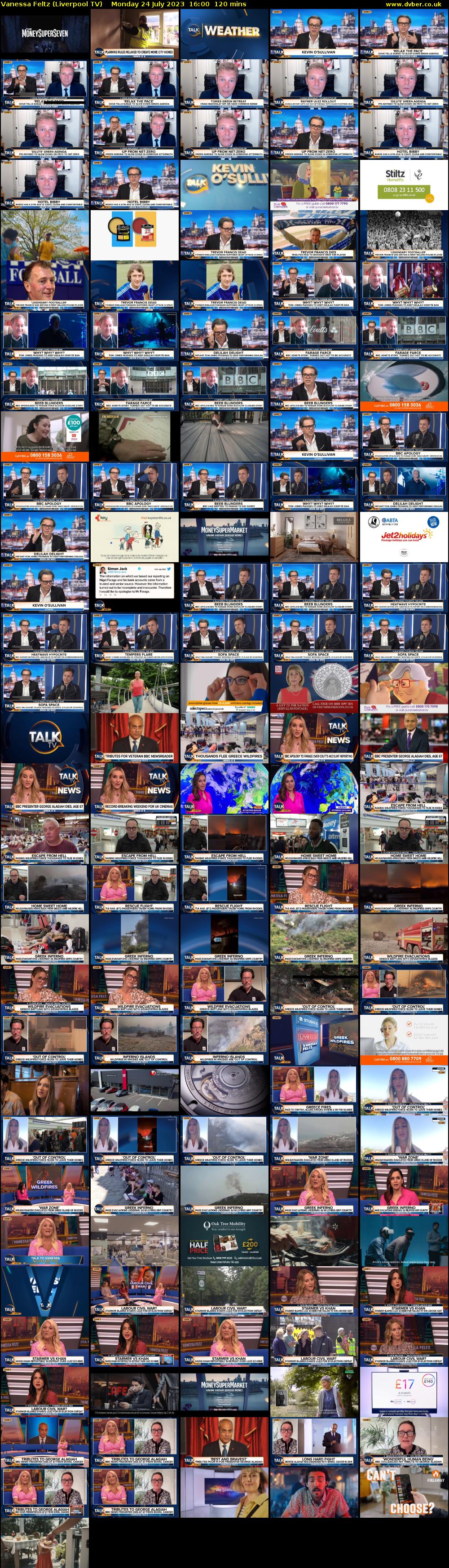 Vanessa Feltz (Liverpool TV) Monday 24 July 2023 16:00 - 18:00