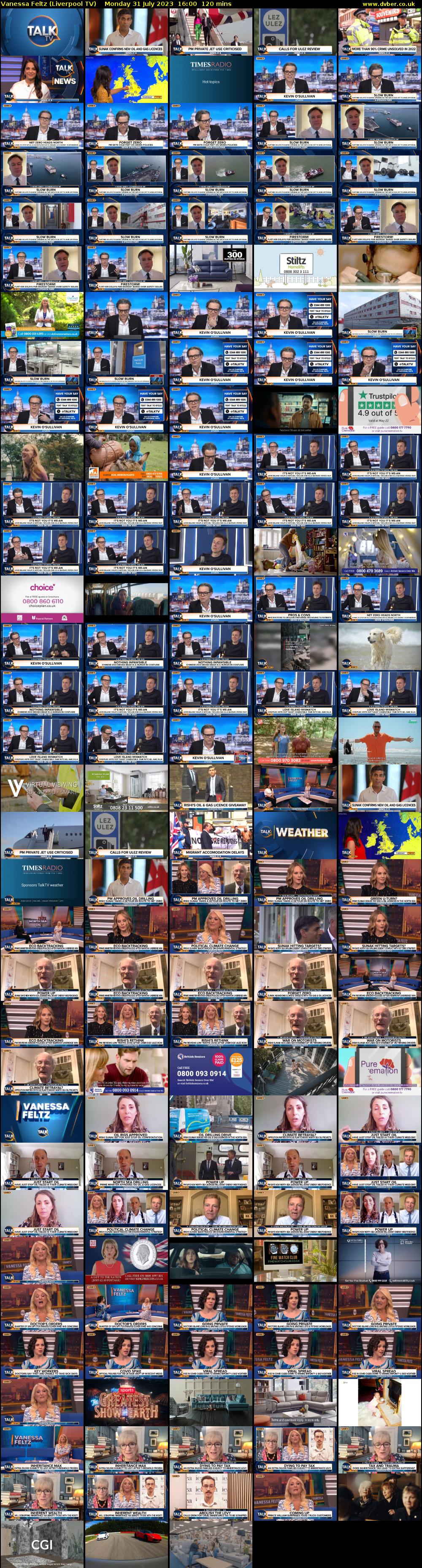 Vanessa Feltz (Liverpool TV) Monday 31 July 2023 16:00 - 18:00