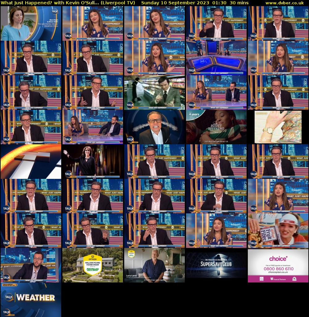 What Just Happened? with Kevin O'Sull... (Liverpool TV) Sunday 10 September 2023 01:30 - 02:00