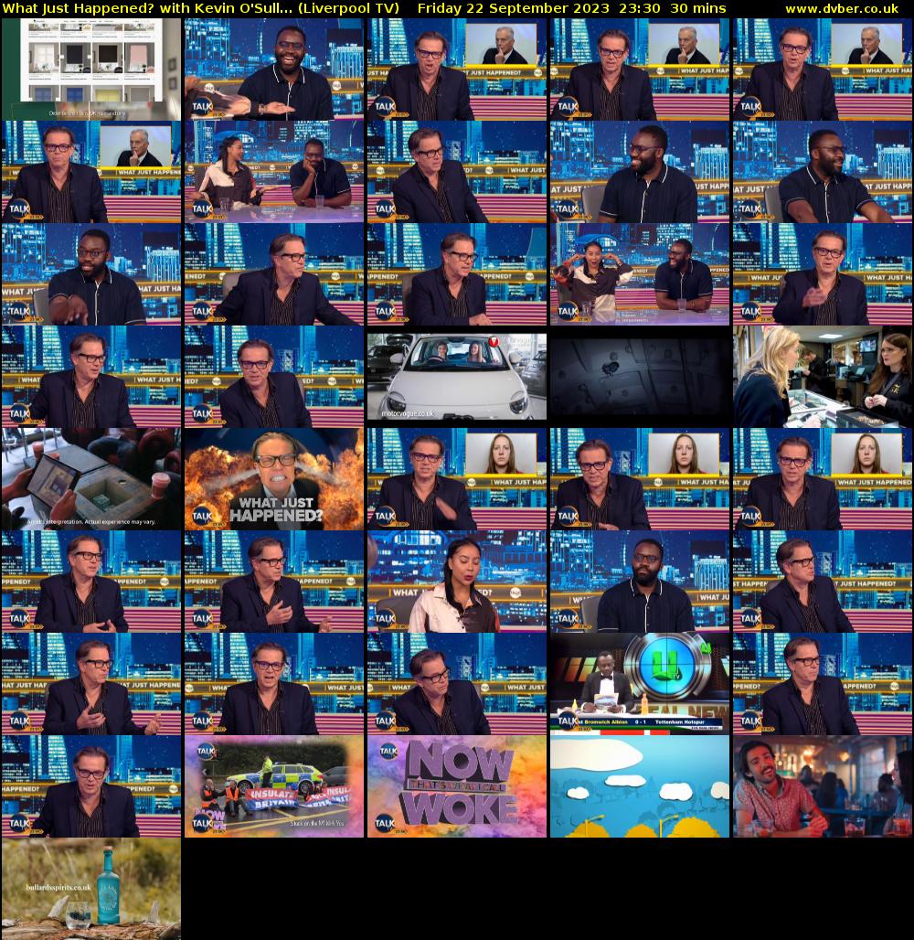 What Just Happened? with Kevin O'Sull... (Liverpool TV) Friday 22 September 2023 23:30 - 00:00