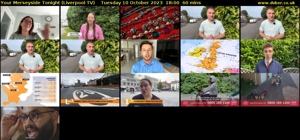 Your Merseyside Tonight (Liverpool TV) Tuesday 10 October 2023 18:00 - 19:00