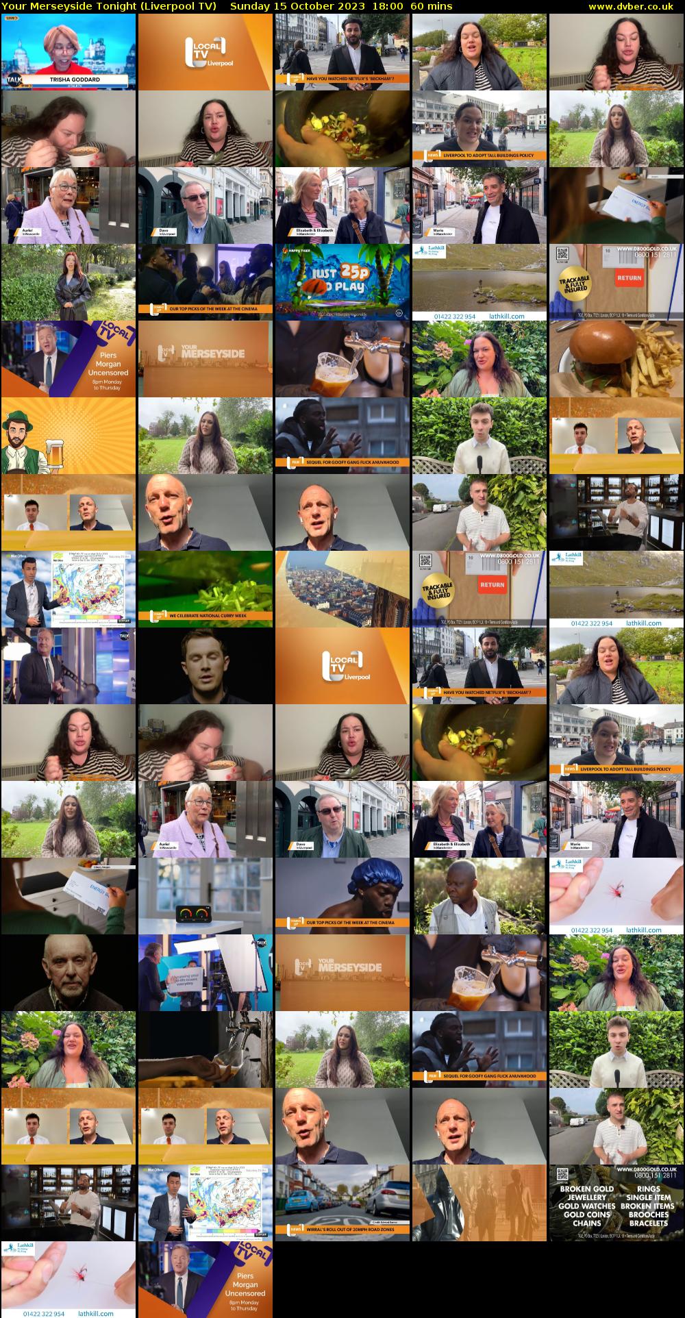 Your Merseyside Tonight (Liverpool TV) Sunday 15 October 2023 18:00 - 19:00