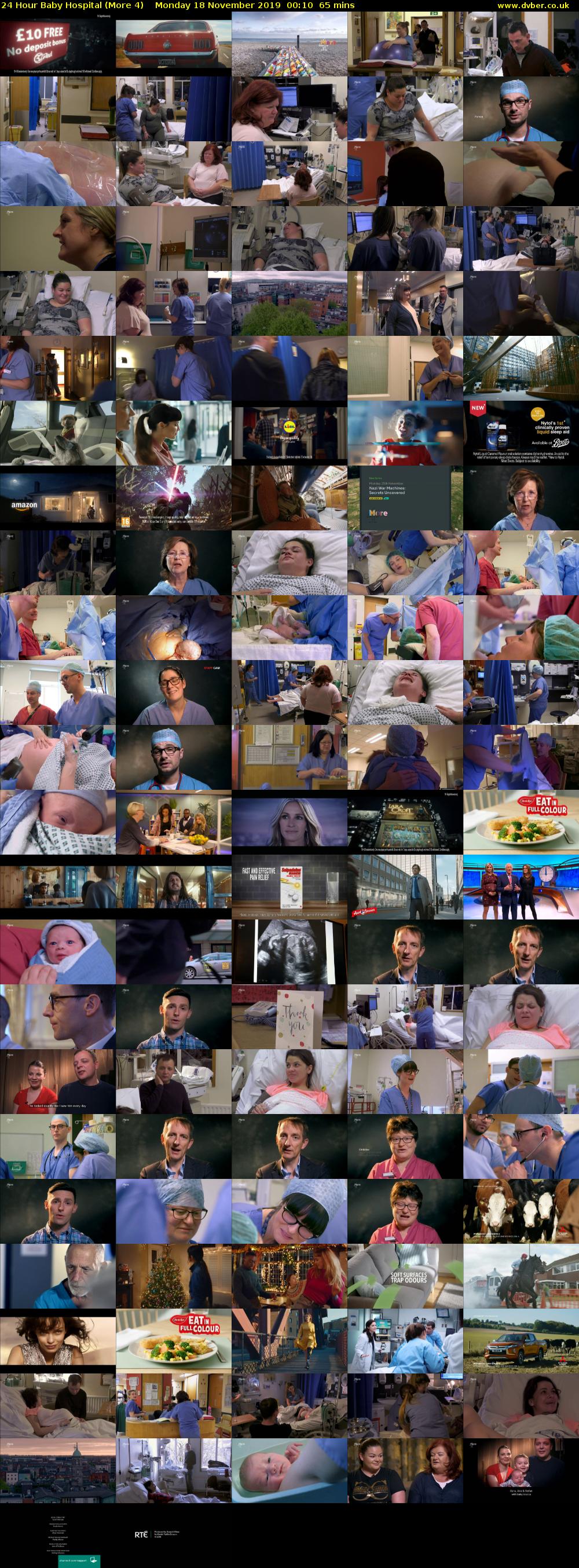 24 Hour Baby Hospital (More 4) Monday 18 November 2019 00:10 - 01:15