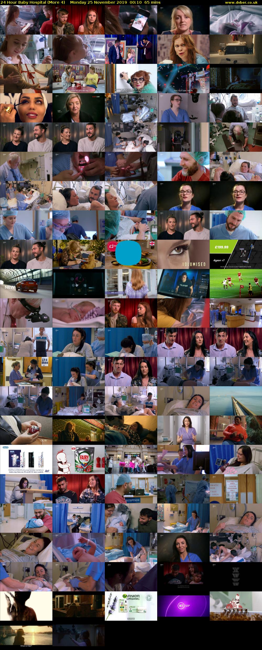24 Hour Baby Hospital (More 4) Monday 25 November 2019 00:10 - 01:15