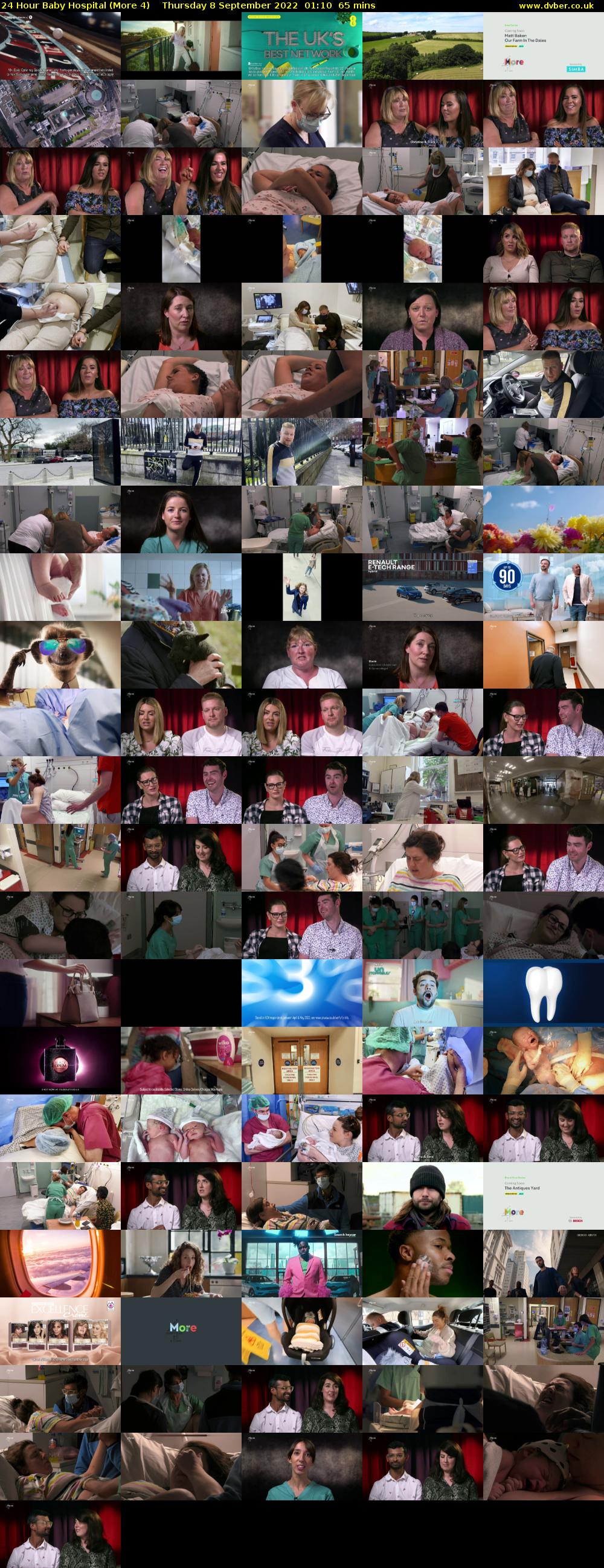 24 Hour Baby Hospital (More 4) Thursday 8 September 2022 01:10 - 02:15