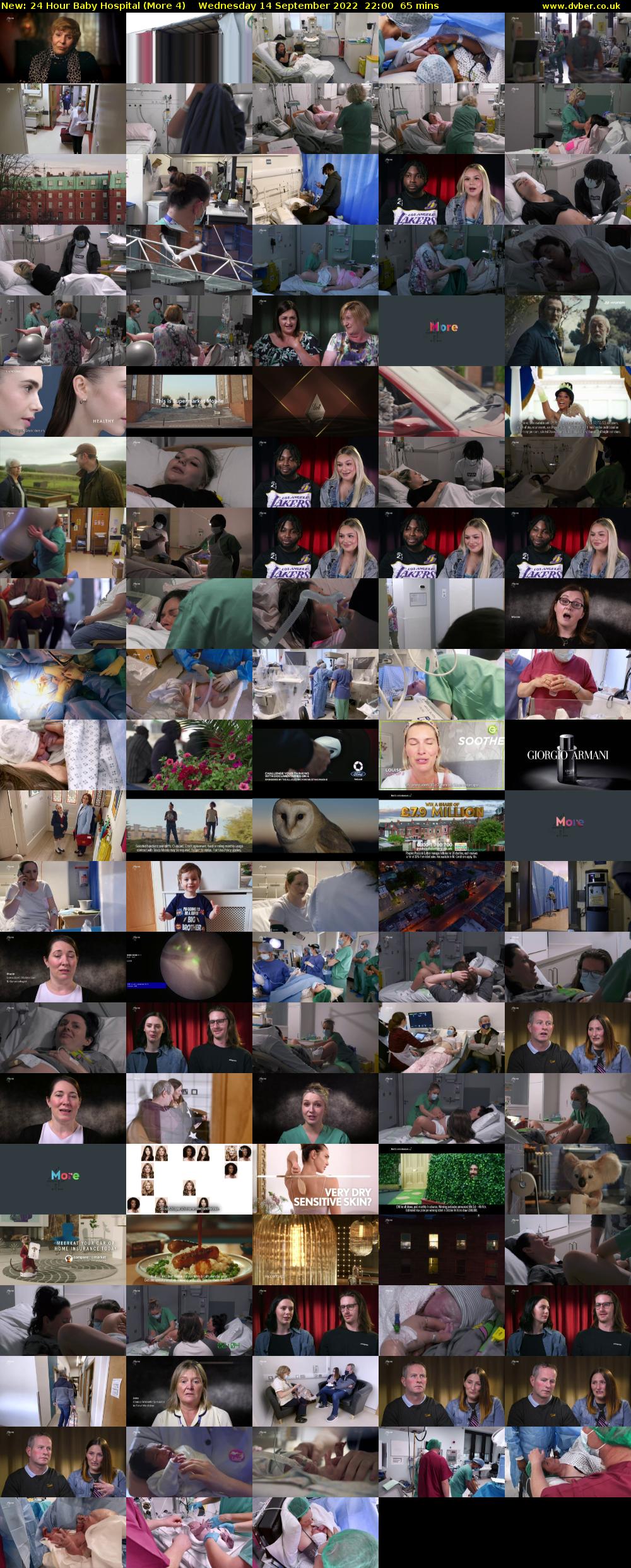 24 Hour Baby Hospital (More 4) Wednesday 14 September 2022 22:00 - 23:05