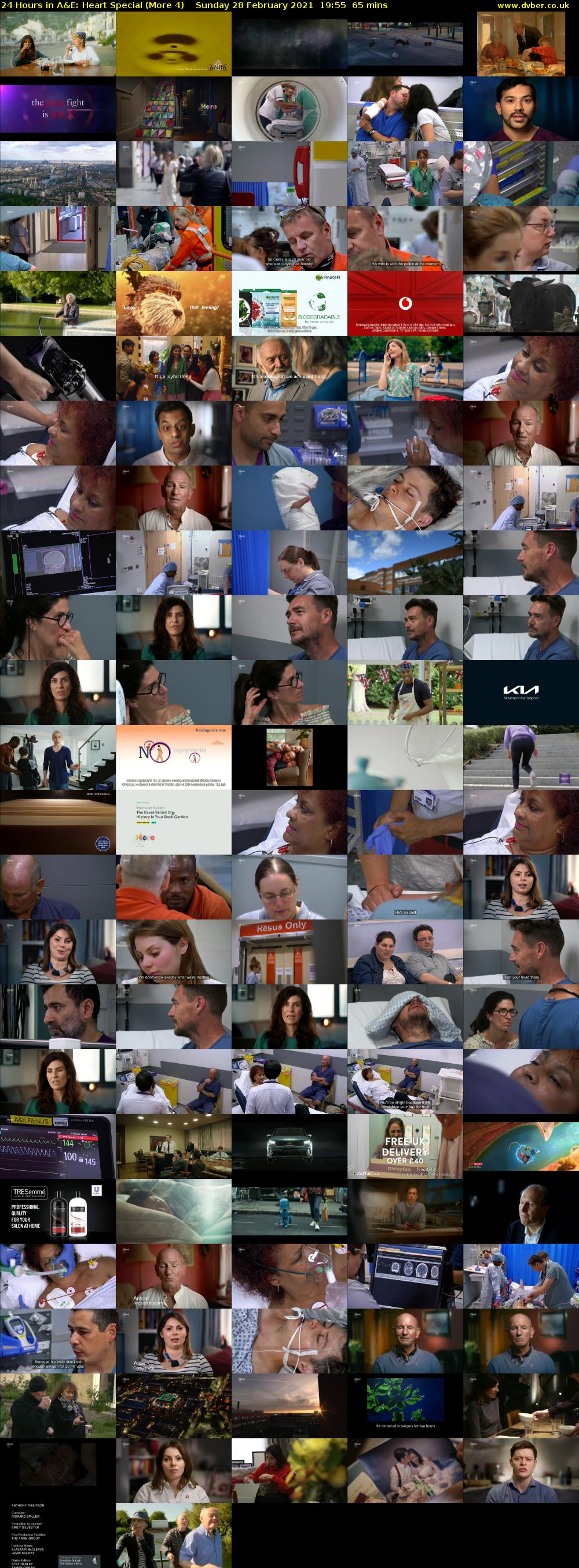 24 Hours in A&E: Heart Special (More 4) Sunday 28 February 2021 19:55 - 21:00