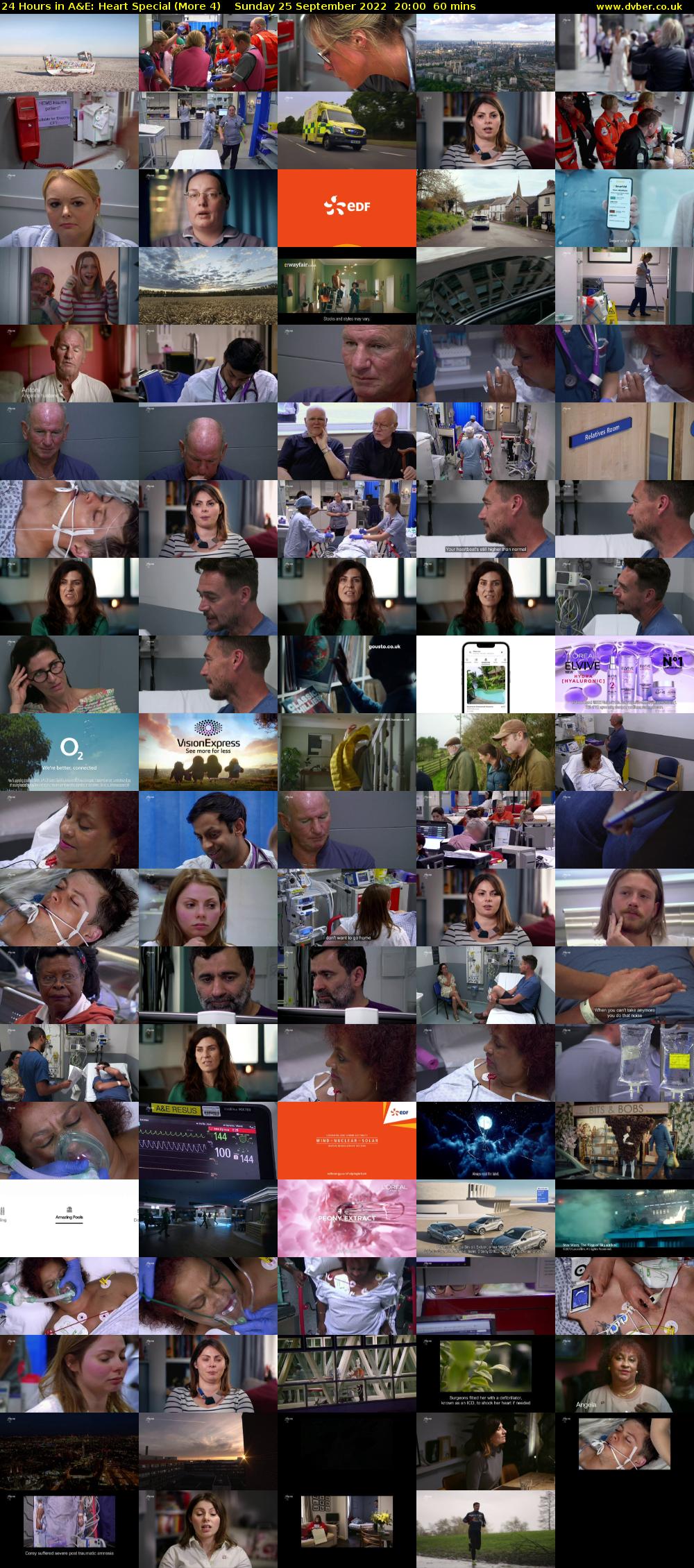 24 Hours in A&E: Heart Special (More 4) Sunday 25 September 2022 20:00 - 21:00