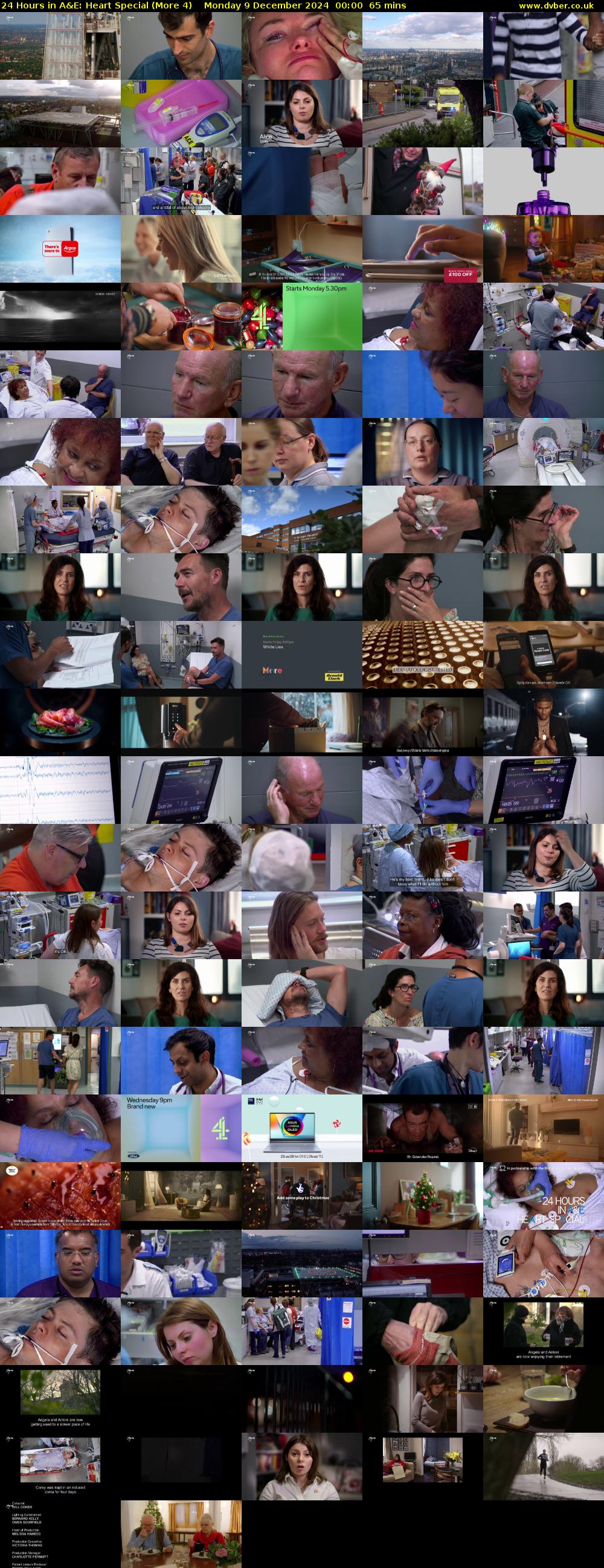 24 Hours in A&E: Heart Special (More 4) Monday 9 December 2024 00:00 - 01:05