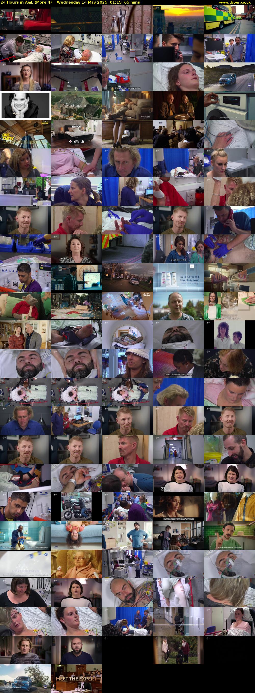 24 Hours in A&E (More 4) Wednesday 14 May 2025 01:15 - 02:20