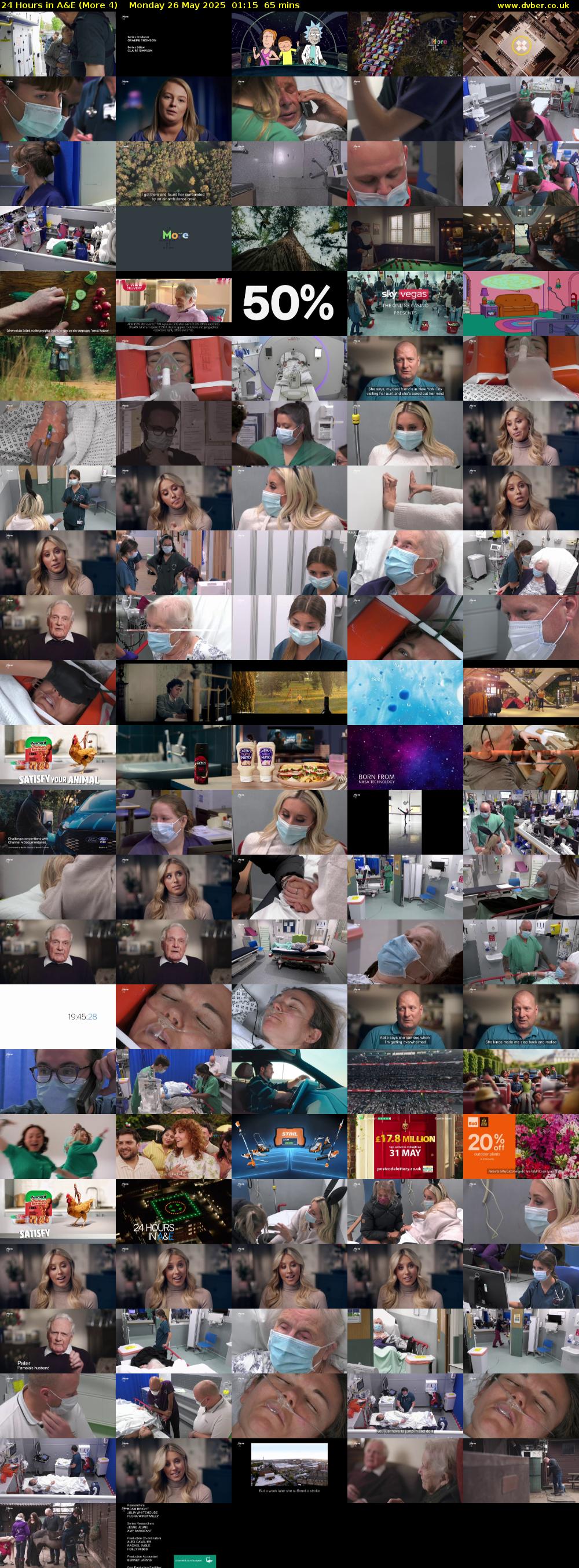 24 Hours in A&E (More 4) Monday 26 May 2025 01:15 - 02:20