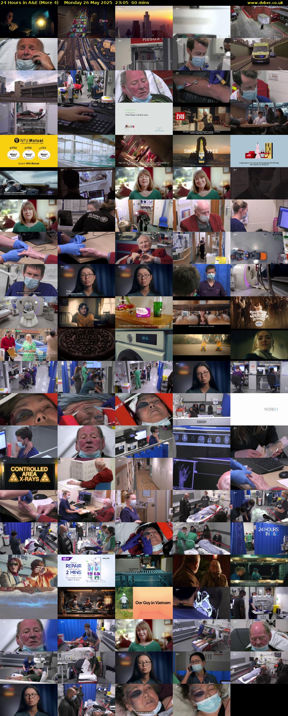 24 Hours in A&E (More 4) Monday 26 May 2025 23:05 - 00:05