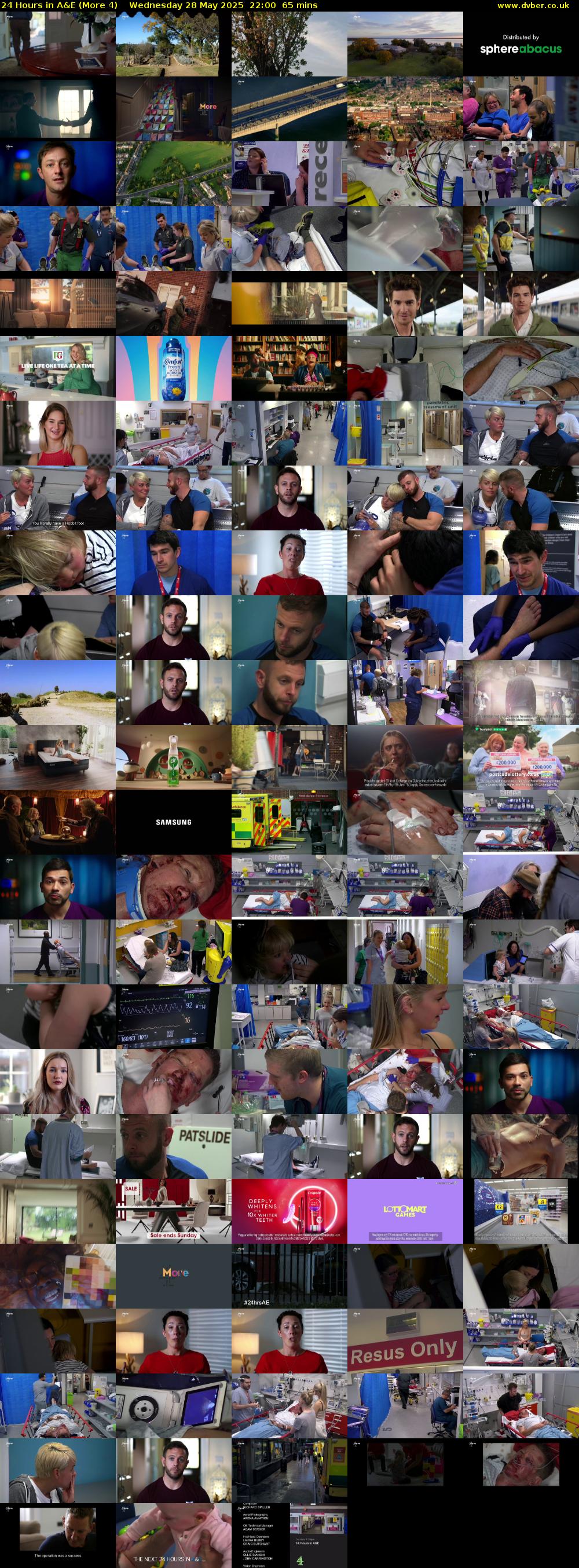 24 Hours in A&E (More 4) Wednesday 28 May 2025 22:00 - 23:05