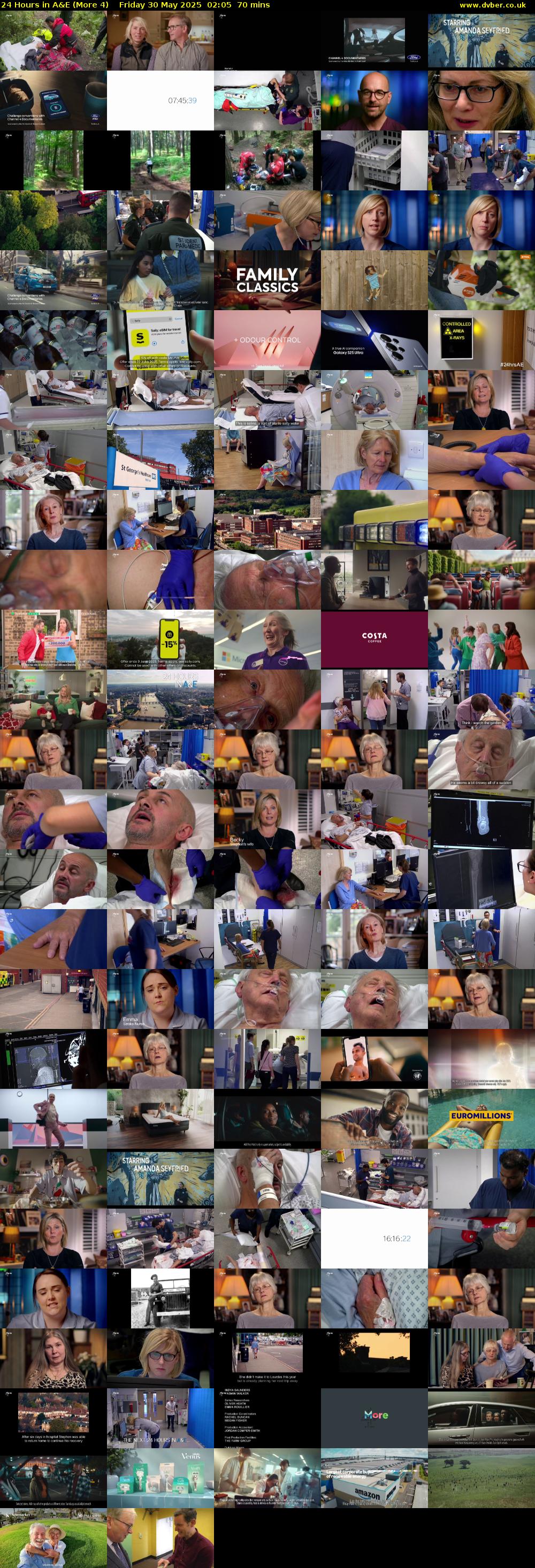 24 Hours in A&E (More 4) Friday 30 May 2025 02:05 - 03:15