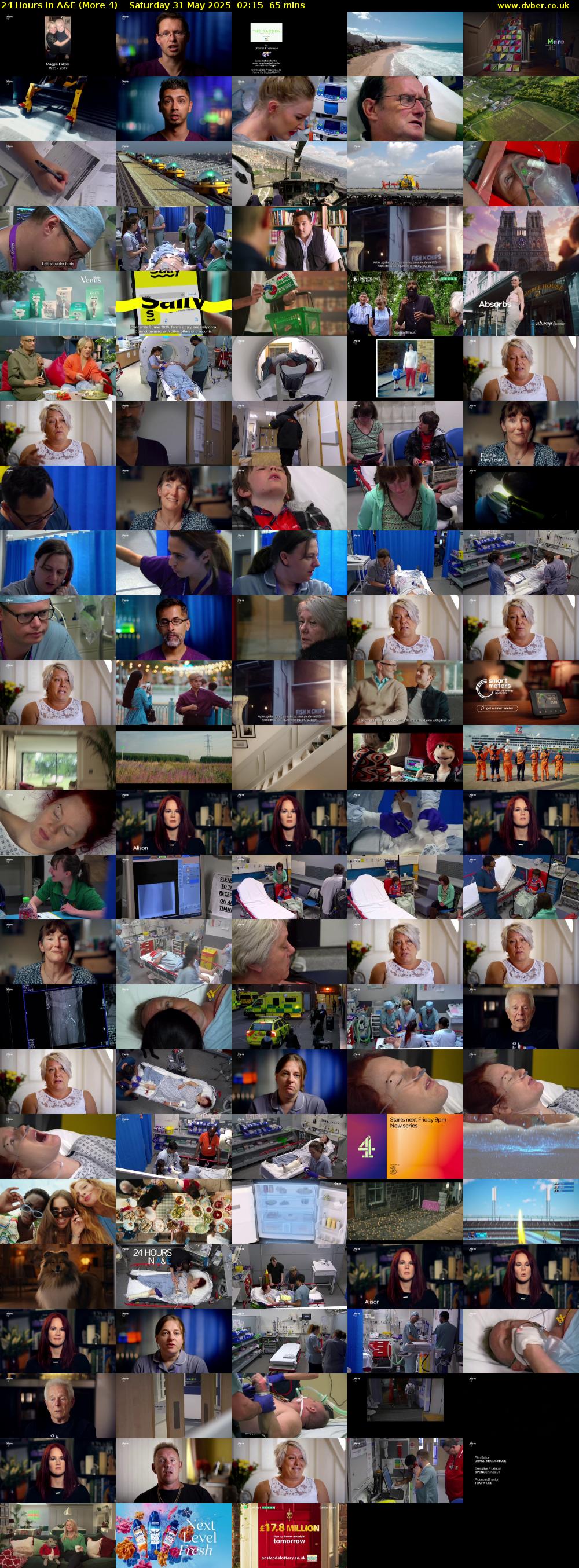 24 Hours in A&E (More 4) Saturday 31 May 2025 02:15 - 03:20