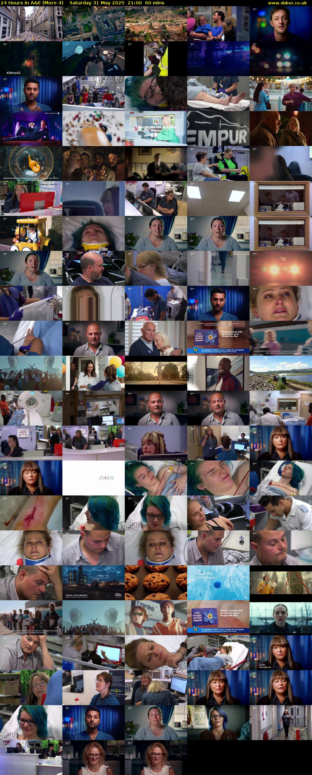 24 Hours in A&E (More 4) Saturday 31 May 2025 21:00 - 22:00