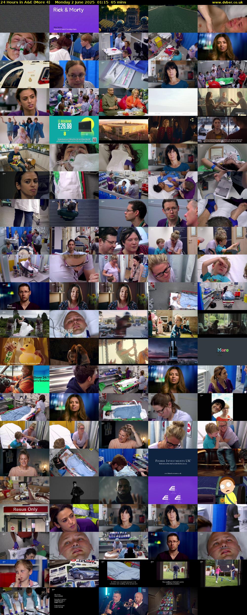 24 Hours in A&E (More 4) Monday 2 June 2025 01:15 - 02:20
