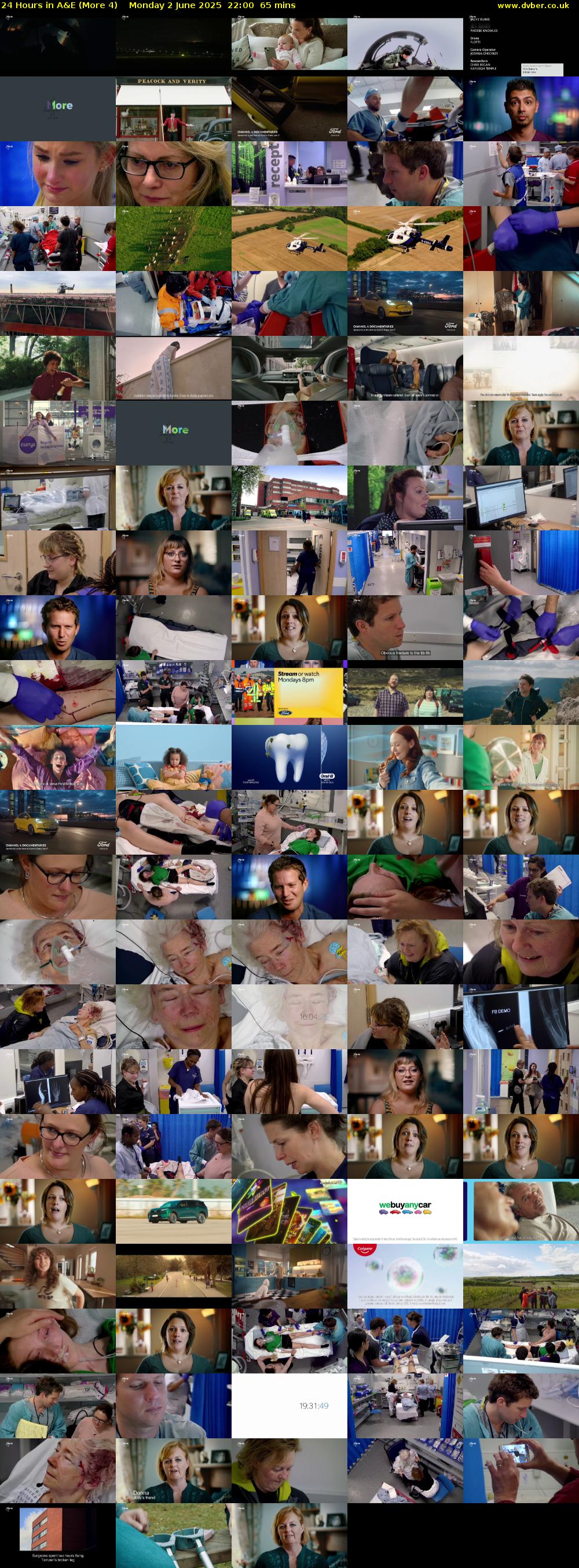 24 Hours in A&E (More 4) Monday 2 June 2025 22:00 - 23:05