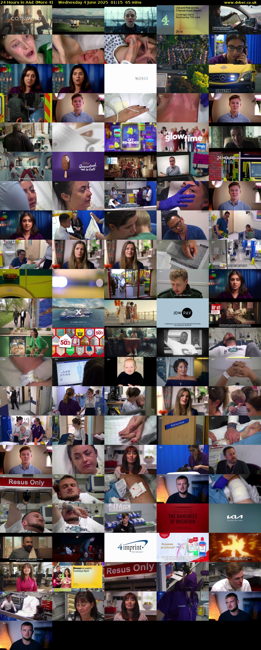 24 Hours in A&E (More 4) Wednesday 4 June 2025 01:15 - 02:20