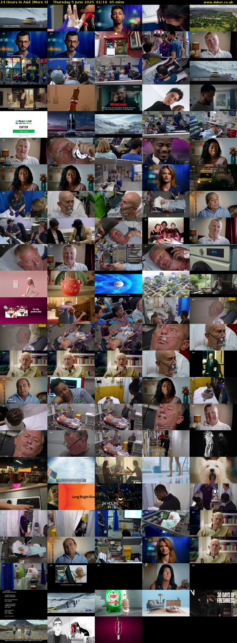 24 Hours in A&E (More 4) Thursday 5 June 2025 01:10 - 02:15